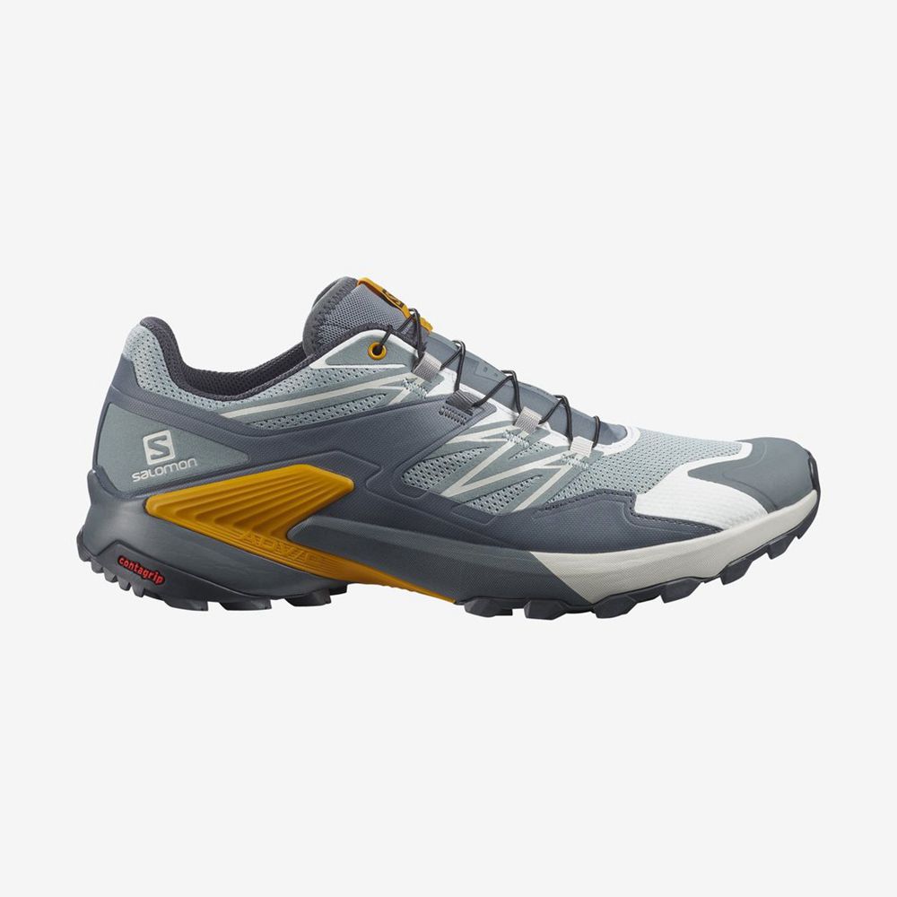 Salomon Singapore Mens Trail Running Shoes - WINGS SKY Slategray | 89165-GXZQ